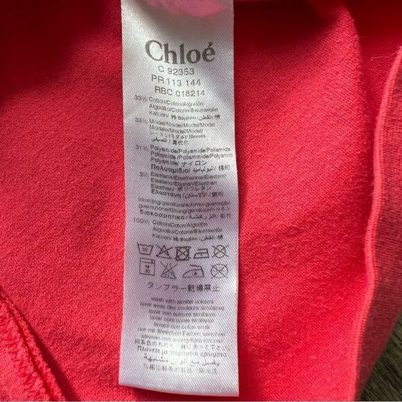 Chloe Long-Sleeve Ruffle-Trim Shift Dress Red Pink Holiday Special Occassion 18 - Picture 5 of 8